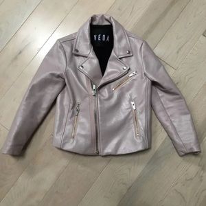 VEDA genuine leather Boones girls jacket